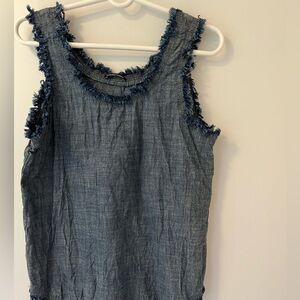 Kenneth Cole light denim cotton tank top